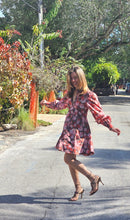 Load image into Gallery viewer, RED|PINK ROSE DRESS