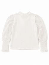 Load image into Gallery viewer, WHITE SHIMMER BLOUSE