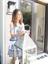 Load image into Gallery viewer, NAVY STRIPED EMBROIDERED SET