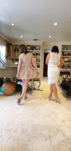 Load image into Gallery viewer, TAUPE DAISY JACQAURD DRESS