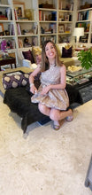 Load image into Gallery viewer, TAUPE DAISY JACQAURD DRESS