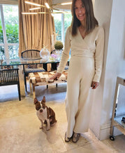 Load image into Gallery viewer, IVORY WRAP KNIT TOP