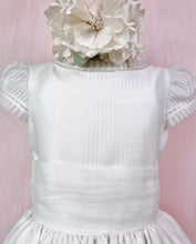 Load image into Gallery viewer, OFF-WHITE PLEATED DETAIL COMMUNION DRESS