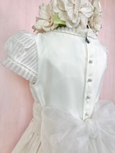 Load image into Gallery viewer, OFF-WHITE PLEATED DETAIL COMMUNION DRESS