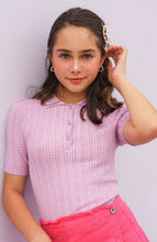 Load image into Gallery viewer, FUCHSIA RUFFLE DENIM SKIRT