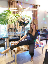 Load image into Gallery viewer, BLACK METALLIC LACE JUMPSUIT