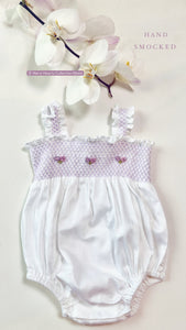 LILAC SMOCKED EMBROIDERY BUBBLE