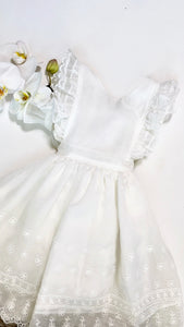 WHITE ORGANZA DRESS