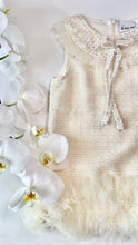 Load image into Gallery viewer, IVORY TULLE TRIM DRESS
