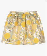Load image into Gallery viewer, LEMON METALLIC SKIRT
