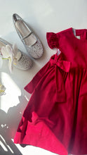 Load image into Gallery viewer, RED CORDUROY DRESS
