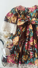 Load image into Gallery viewer, BROWN|MULTI BLOOM DRESS
