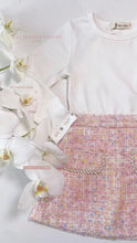 Load image into Gallery viewer, WHITE PEARL TRIM TOP
