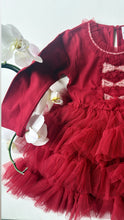 Load image into Gallery viewer, RED TULLE BOW DRESS
