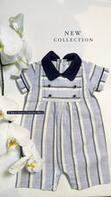 Load image into Gallery viewer, BLUES STRIPED ROMPER
