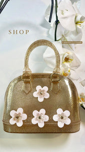 GOLD GLITTER  JELLY PURSE