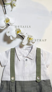 SAGE SUSPEDENDER ROMPER