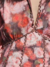 Load image into Gallery viewer, RED|PINK ROSE DRESS
