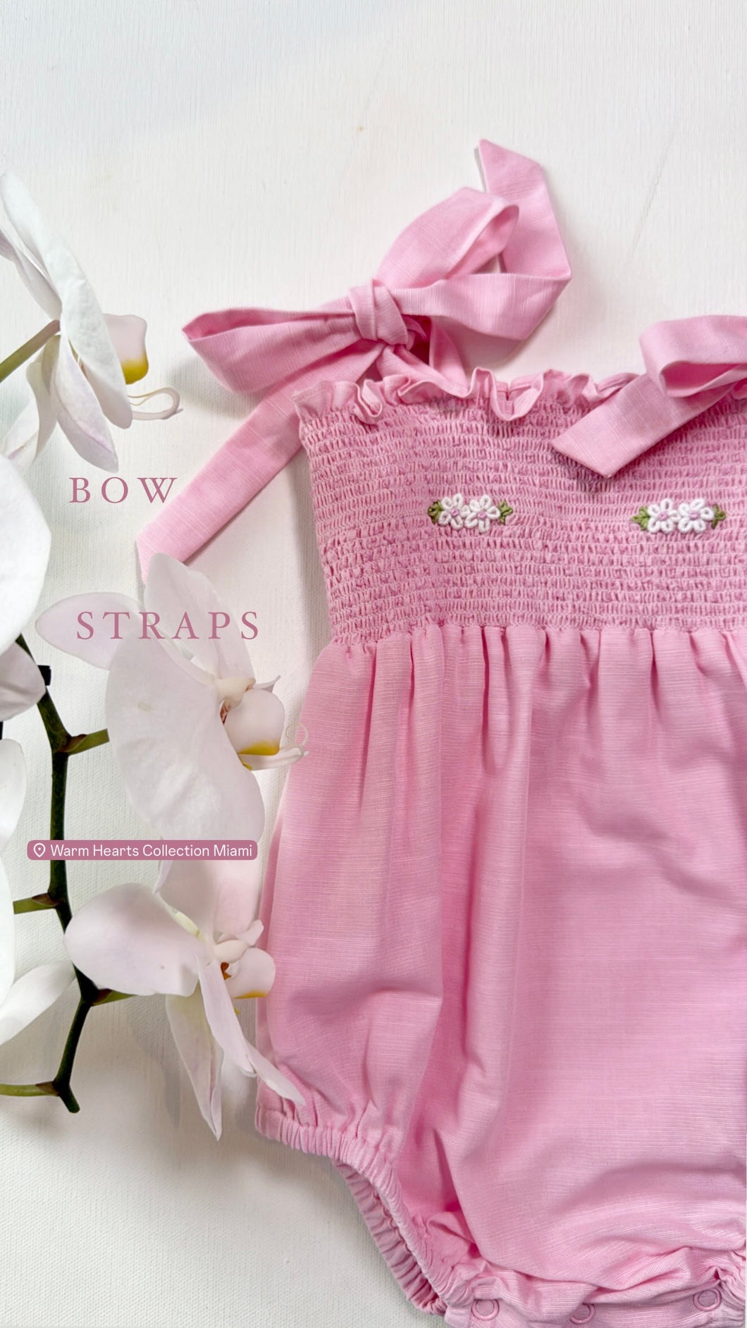 PINK SMOCKED EMBR DUBBLE