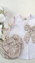 Load image into Gallery viewer, PINK FLORAL PRINT BOW DRESS
