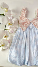 Load image into Gallery viewer, SEERSUCKER TOILE BOW DRESS
