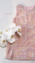 Load image into Gallery viewer, PINK MULTI TWEED DRESS
