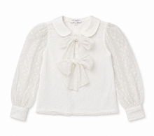 Load image into Gallery viewer, WHITE SWISS DOT BLOUSE
