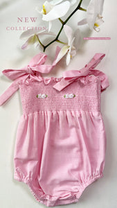 PINK SMOCKED EMBR DUBBLE