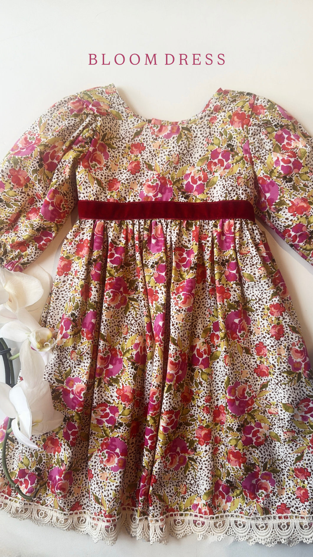 RASPBERRY BLOOM DRESS