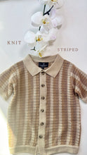Load image into Gallery viewer, CAMEL STRIPE KNIT TOP
