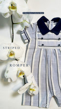 Load image into Gallery viewer, BLUES STRIPED ROMPER
