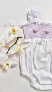 LILAC SMOCKED EMBROIDERY BUBBLE