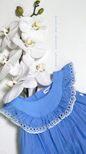 Load image into Gallery viewer, BLUE EMBROIDERED DRESS
