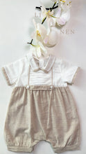 Load image into Gallery viewer, LINEN BUTTONED ROMPER

