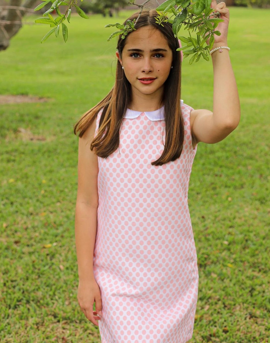 PINK DOTTED DRESS