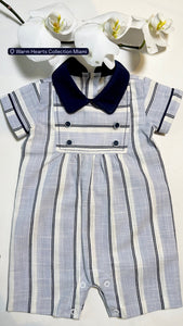 BLUES STRIPED ROMPER