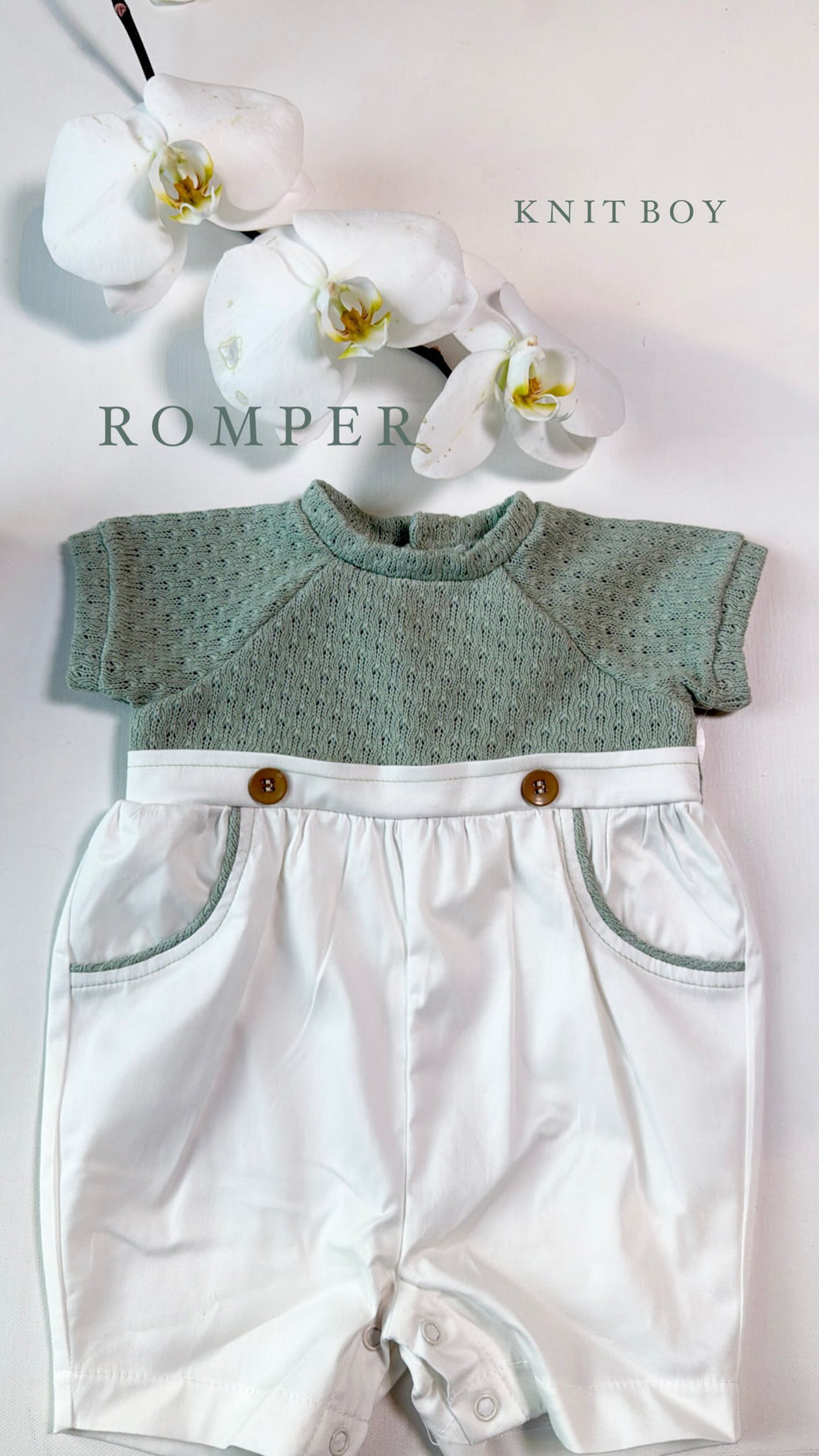SAGE KNIT ROMPER