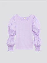Load image into Gallery viewer, LAVENDER PUFF SLEEVE TOP
