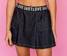 Load image into Gallery viewer, LOVE DENIM SKIRT
