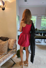 Load image into Gallery viewer, RED BUBBLE MINI DRESS
