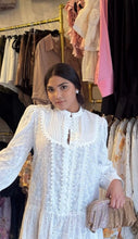 Load image into Gallery viewer, WHITE EMBROIDERED DRESS
