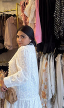 Load image into Gallery viewer, WHITE EMBROIDERED DRESS
