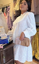 Load image into Gallery viewer, WHITE EMBROIDERED DRESS
