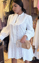 Load image into Gallery viewer, WHITE EMBROIDERED DRESS
