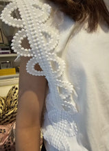 Load image into Gallery viewer, WHITE LACE TRIM TOP
