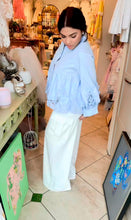 Load image into Gallery viewer, BLUE LACE BLOUSE
