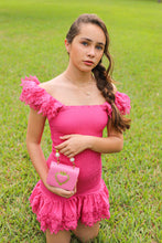 Load image into Gallery viewer, HOT PINK SMOCKED DRESS
