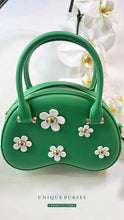 Load image into Gallery viewer, GREEN DAISY JELLY PURSE
