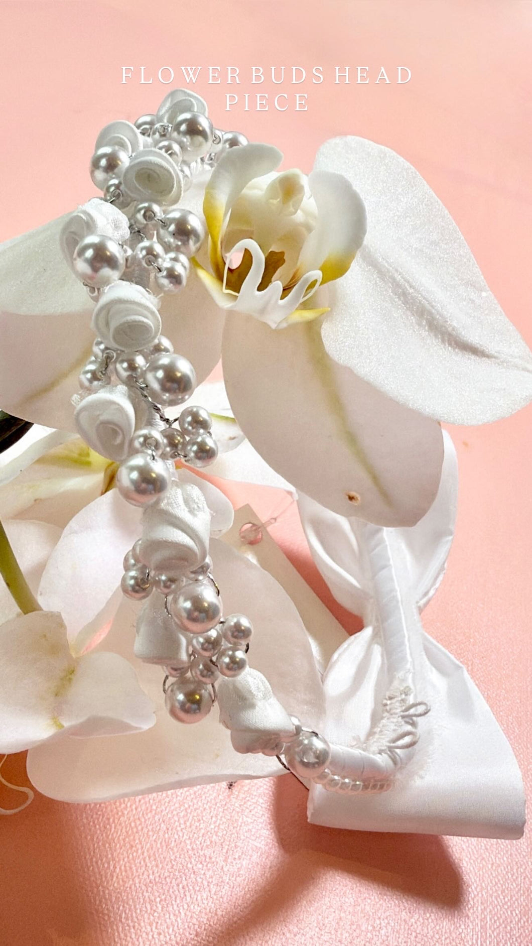 PEARL FLOWER BUD HEADPIECE