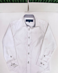 WHITE LONG-SLEEVE SHIRT